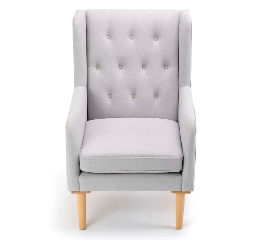Babymore Lux Nursing Chair with Footstool – Grey *AUGUST OFFER