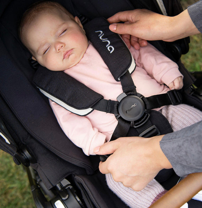 Nuna Triv Next Stroller and Lytl Folding Carrycot - Caviar