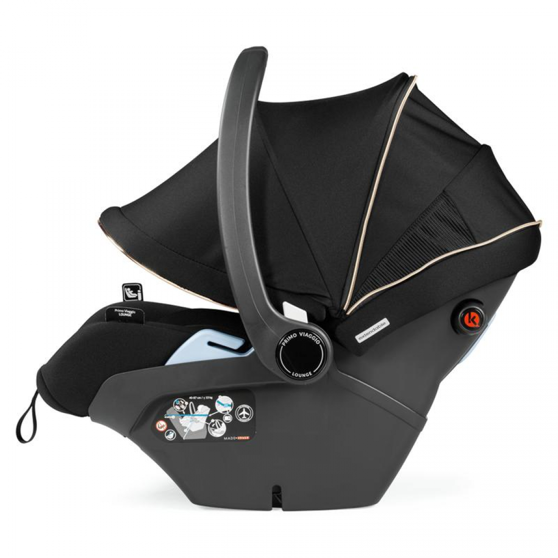 Peg Perego Ypsi Lounge i-Size Travel System Bundle, Graphic Gold