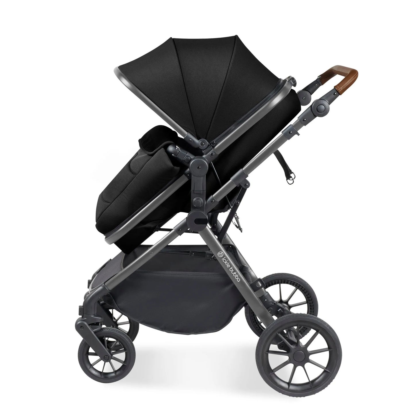 Ickle Bubba Cosmo 2 in 1 Pushchair Set - Black