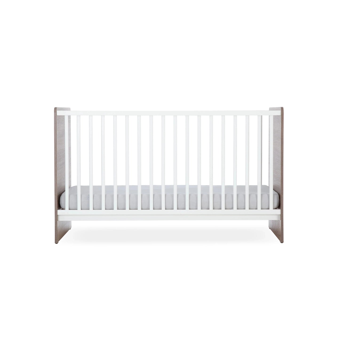 CuddleCo Enzo 3 Piece Nursery Furniture Set - Truffle Oak & White
