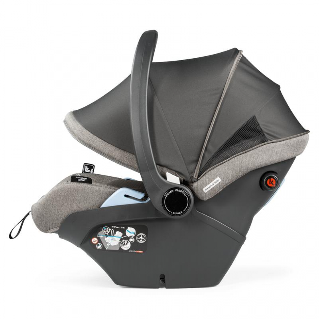 Peg Perego Veloce Lounge I-Size Travel System Bundle, City Grey