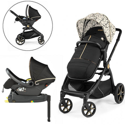 Peg Perego Ypsi Lounge i-Size Travel System Bundle, Graphic Gold