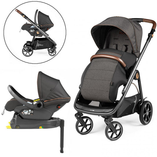 Peg Perego Veloce Lounge I-Size Travel System Bundle, 500