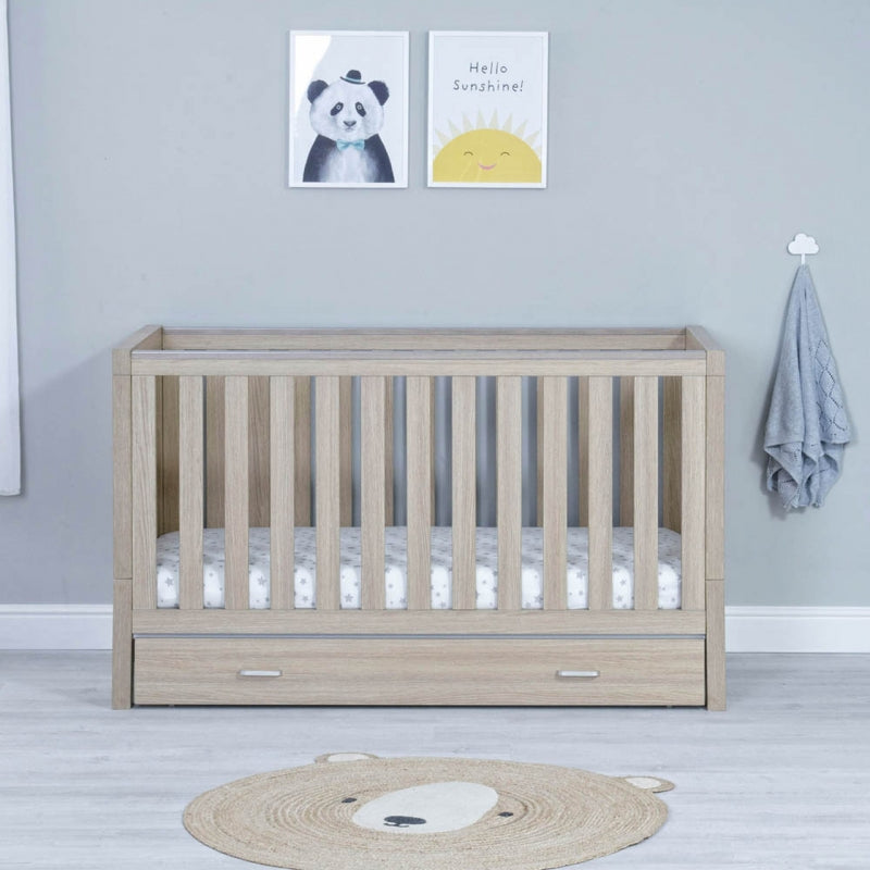 Babymore Luno 2 Piece Room Set with & Under Drawer-Oak Pre Order January Delivery