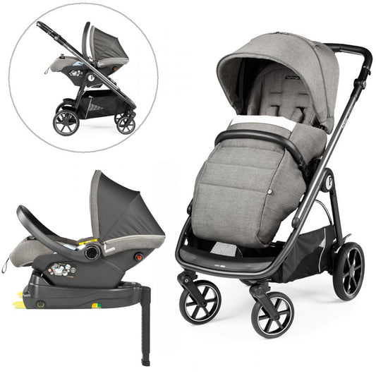 Peg Perego Veloce Lounge I-Size Travel System Bundle, City Grey