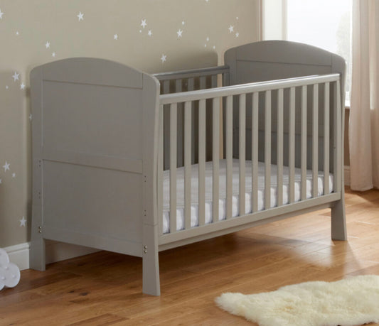 Babymore Aston drop side  Cot Bed-Grey *AUGUST OFFER