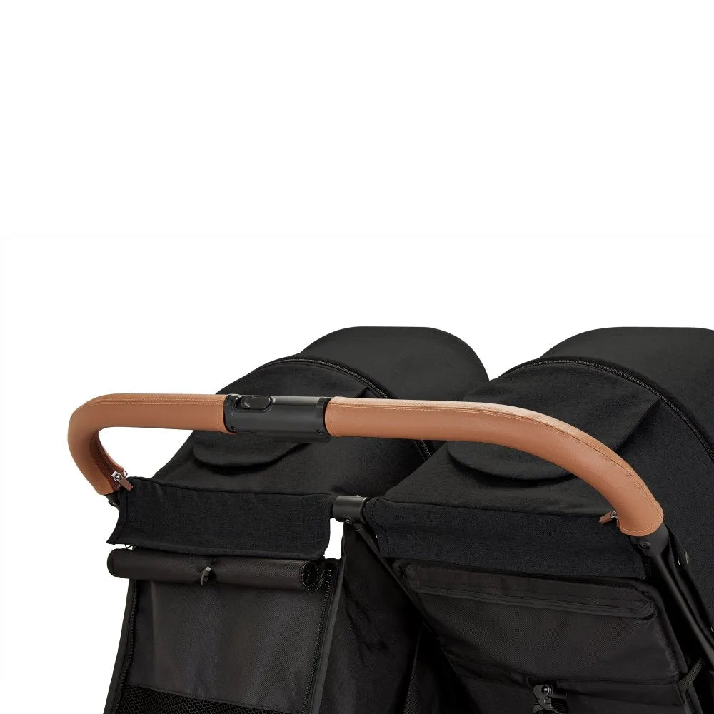 Ickle Bubba Venus Max Double Stroller - Black