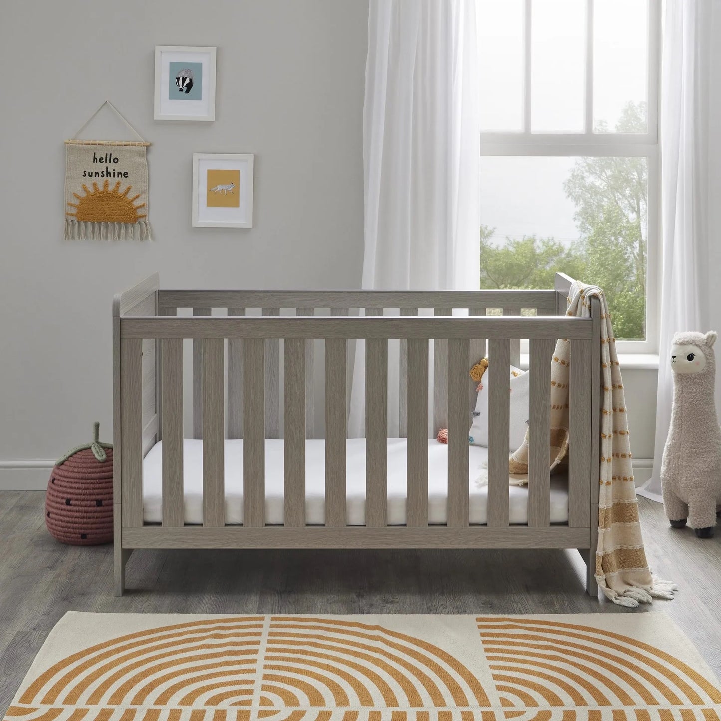 Babymore Caro cot bed - Grey wash *AUGUST OFFER