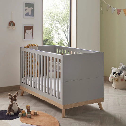 Babymore Mona cot bed - Grey *SEPTEMBER OFFER